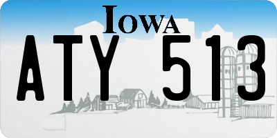 IA license plate ATY513
