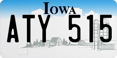 IA license plate ATY515