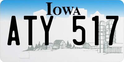 IA license plate ATY517