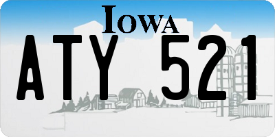 IA license plate ATY521