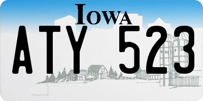 IA license plate ATY523