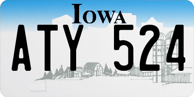 IA license plate ATY524