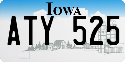 IA license plate ATY525