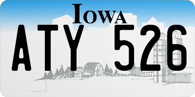 IA license plate ATY526
