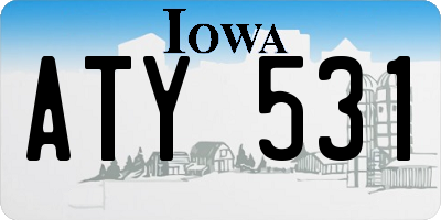 IA license plate ATY531