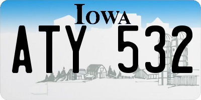 IA license plate ATY532