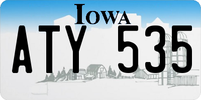 IA license plate ATY535