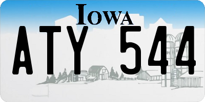 IA license plate ATY544