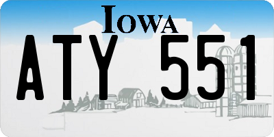 IA license plate ATY551