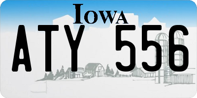 IA license plate ATY556
