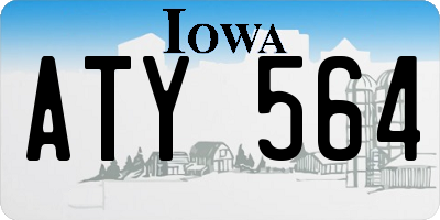 IA license plate ATY564