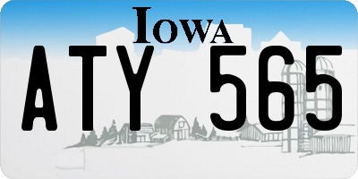 IA license plate ATY565