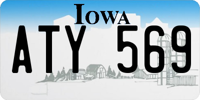 IA license plate ATY569