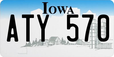 IA license plate ATY570