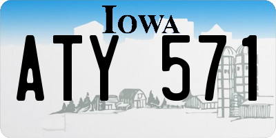 IA license plate ATY571