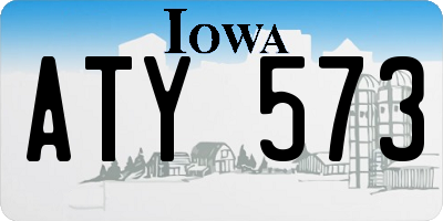 IA license plate ATY573