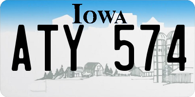 IA license plate ATY574