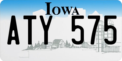 IA license plate ATY575