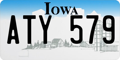 IA license plate ATY579