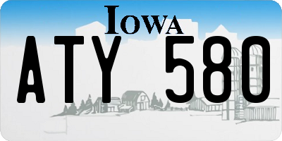 IA license plate ATY580