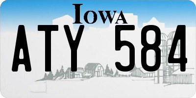IA license plate ATY584
