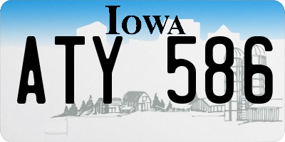 IA license plate ATY586