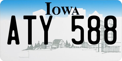 IA license plate ATY588