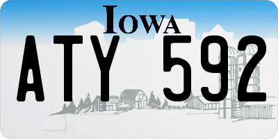 IA license plate ATY592