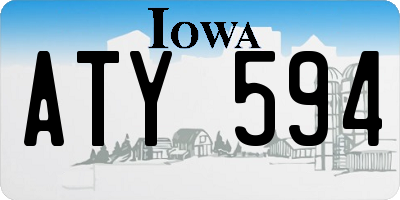 IA license plate ATY594