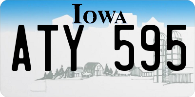 IA license plate ATY595