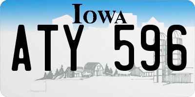 IA license plate ATY596