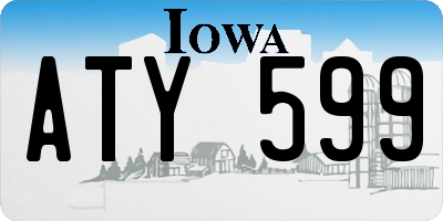IA license plate ATY599