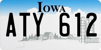 IA license plate ATY612