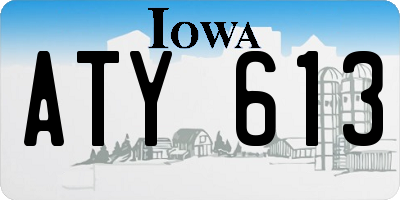IA license plate ATY613