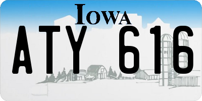 IA license plate ATY616