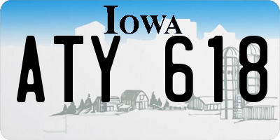 IA license plate ATY618