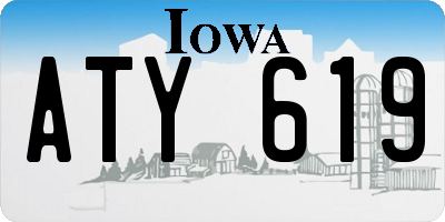 IA license plate ATY619