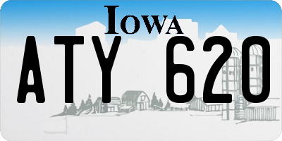 IA license plate ATY620