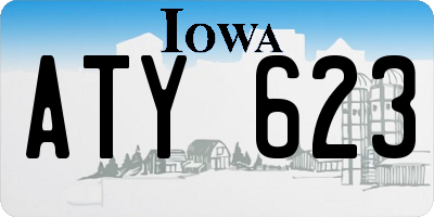 IA license plate ATY623