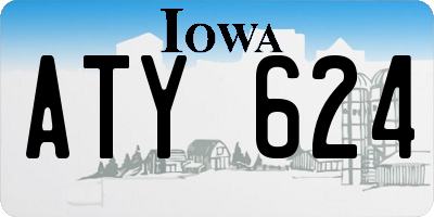 IA license plate ATY624