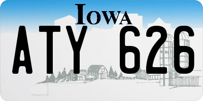 IA license plate ATY626