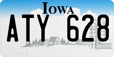 IA license plate ATY628