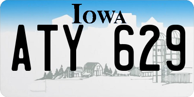 IA license plate ATY629