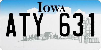 IA license plate ATY631