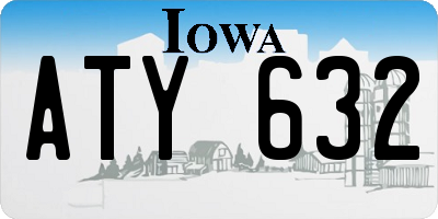 IA license plate ATY632