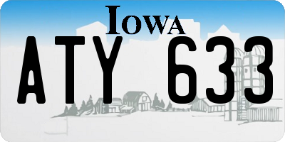 IA license plate ATY633