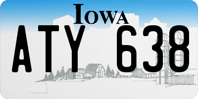 IA license plate ATY638