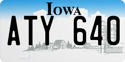 IA license plate ATY640