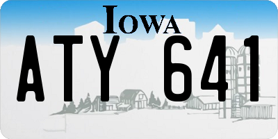 IA license plate ATY641