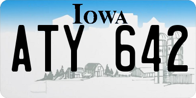 IA license plate ATY642